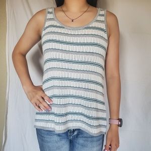 Striped sweater tank top
